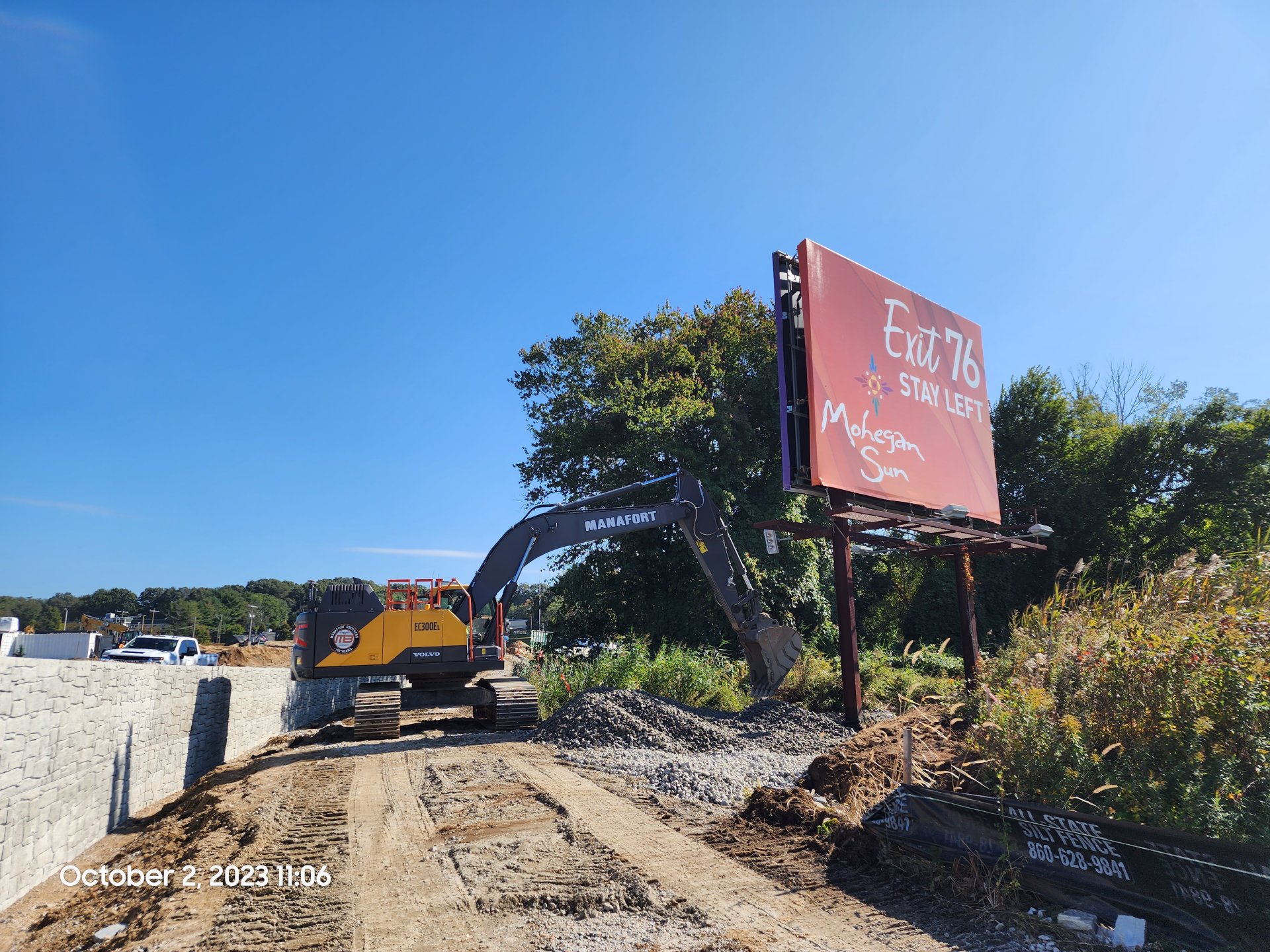 Earth Excavation for Existing Billboard Removal